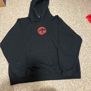 Louis Tomlinson Black Hoodie with Red Eye Design